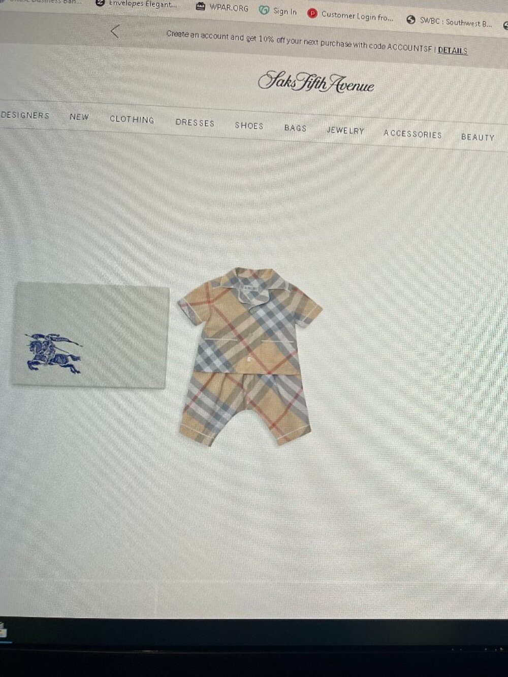 BURBERRY BABY GIFT SET